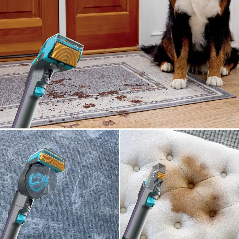 Portable Carpet Cleaner Ultra Powerful Suction Stain Odor Remover Pet Hair Extractor Lightweight Compact Design Self Cleaning