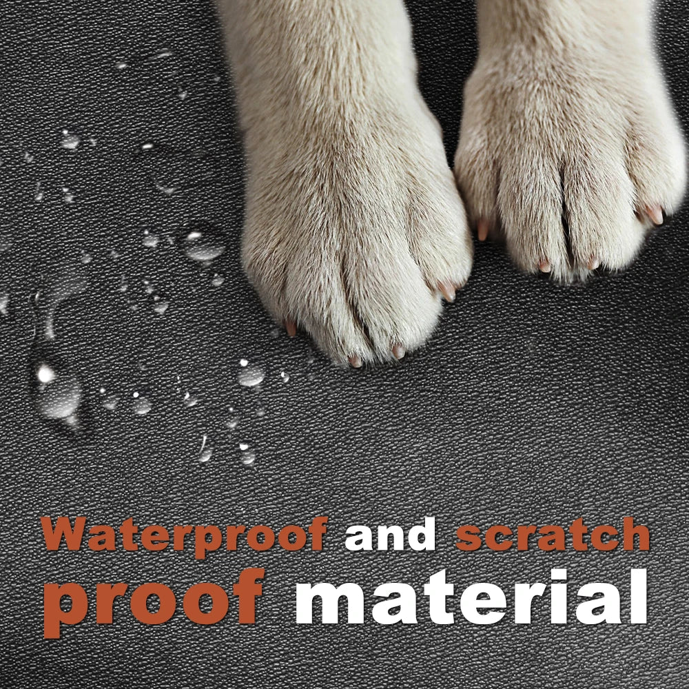 Back Seat Extender for Dogs Waterproof Dog Car Seat Cover for Back Seat with Hard Bottom Anti Scratch Car Protector Carrier Mat