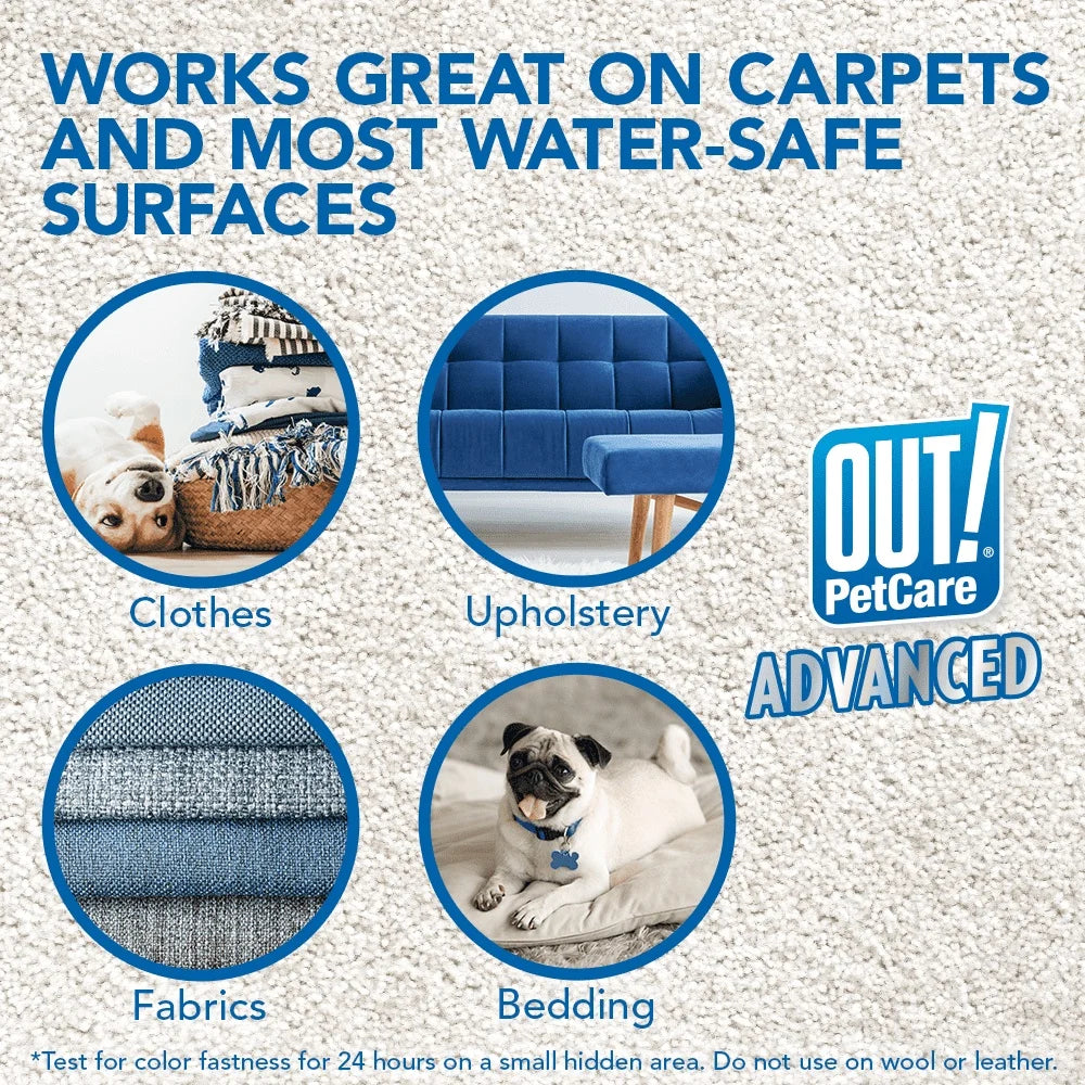 Pro Bacteria Enzyme Pet Stain Odor Remover 32oz Multi Surface Cleaner Carpet Upholstery Bedding Fresh Scent 3x Formula