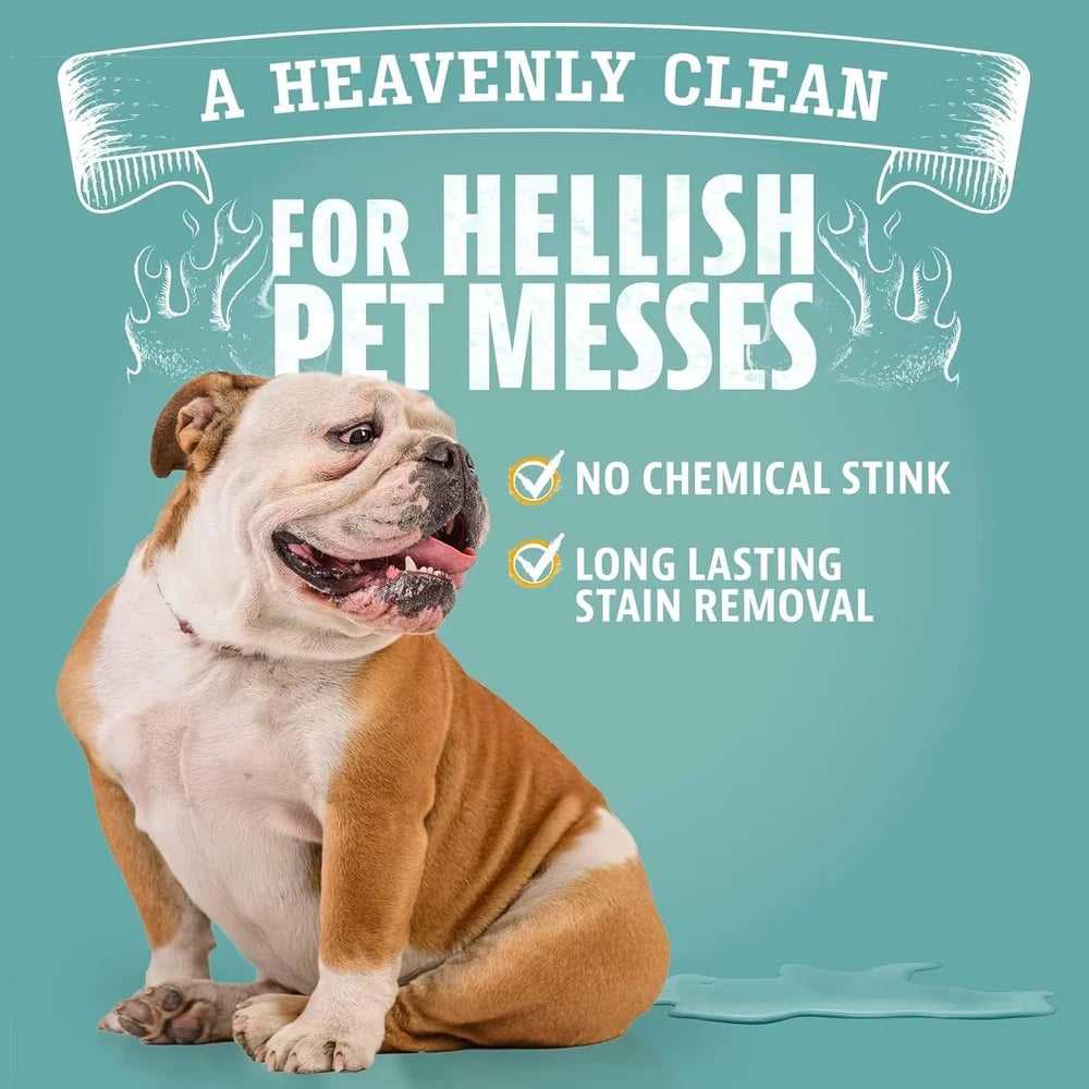 Enzyme Pet Stain Odor Remover Multi-Surface Cleaner Carpet Hardwood Fabric Turf 80 Hours Freshness Citrus Scent