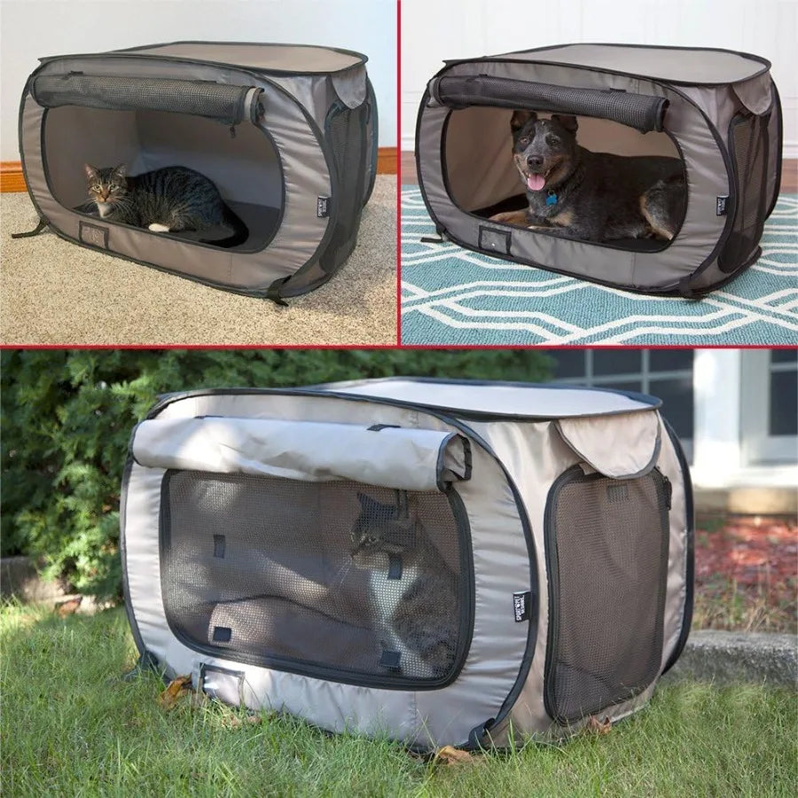 Large Pop Open Kennel Portable Cat Cage Kennel Waterproof Pet bed Carrier Collection