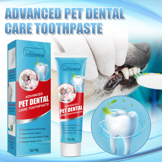 Pet Toothpaste Removes Plaque Freshens Breath  Whitens Fights Cavities Bad Breath Removes Plaque Tartar Oral Care for Dogs Cats