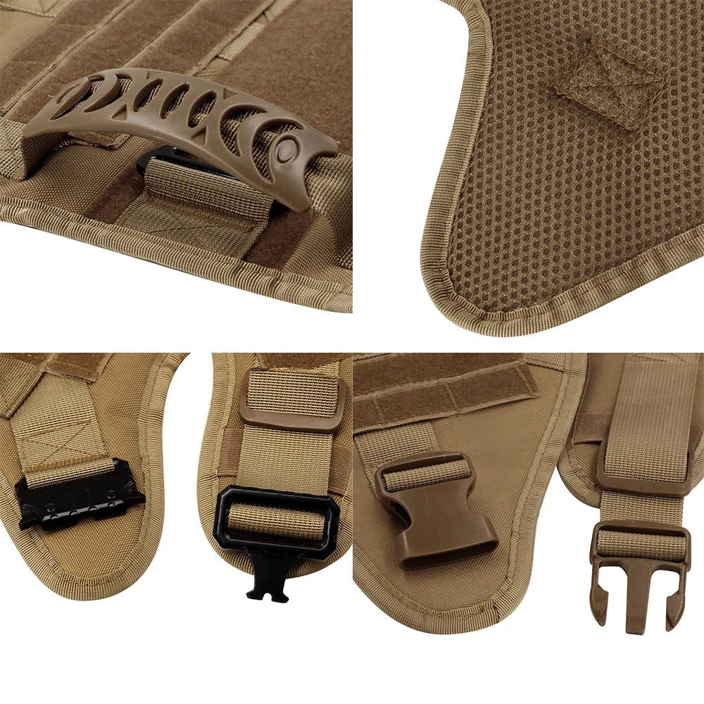 5Pcs Large Dog Harnesses Pet German Shepherd Malinois Training Walking Vests Dog Harness For Medium Large Dogs Accessories