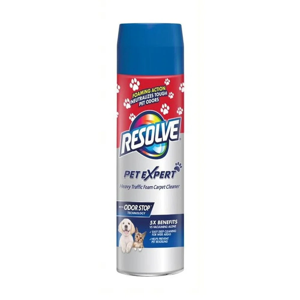 4 Pack Pet Stain Cleaner Foam 22oz Odor Remover Safe Wool Nylon Carpets Neutralizes Odors Cleans Heavy Traffic Areas