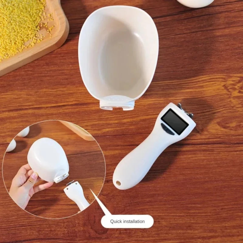 Pet Food Measuring Scoop Electronic Dog & Cat Food Measuring Cup Digital Spoon Scale Kitchen Food Scale with LED Display Ropa Aseo