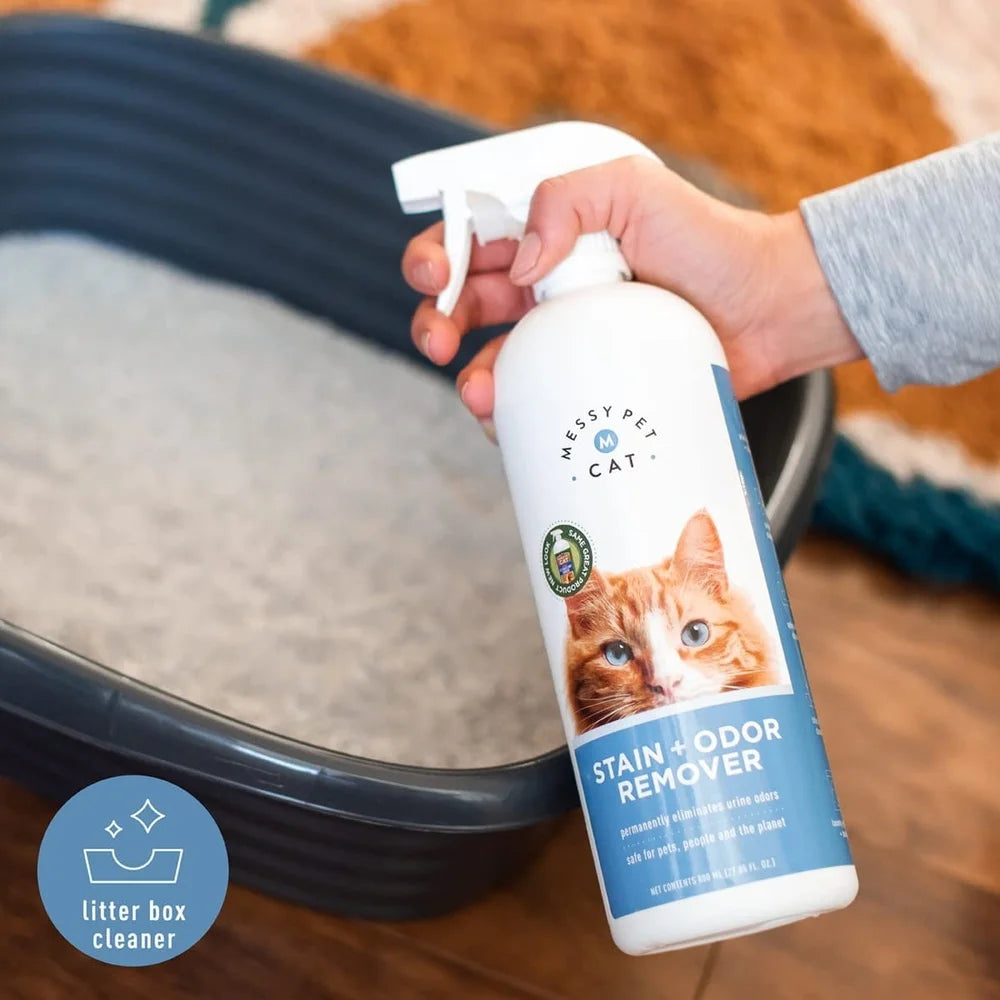 2 Pack Enzymatic Stain Odor Remover Pet Urine Smells Cleans Carpet Couch Mattress Effective Formula 27 oz