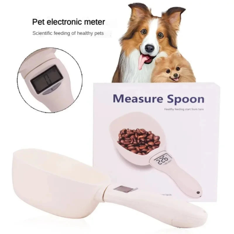 Pet Food Measuring Scoop Electronic Dog & Cat Food Measuring Cup Digital Spoon Scale Kitchen Food Scale with LED Display Ropa Aseo