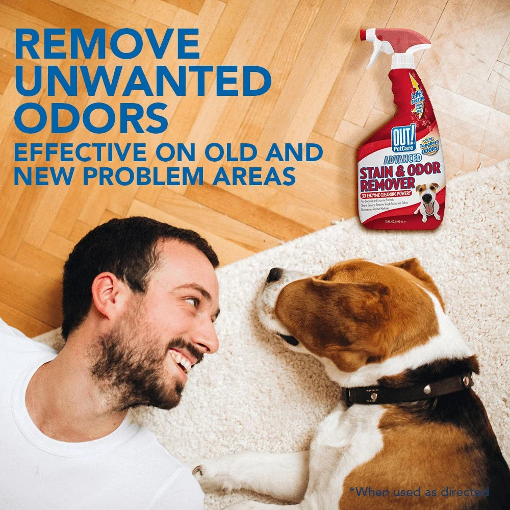 Pro Bacteria Enzyme Pet Stain Odor Remover 32oz Multi Surface Cleaner Carpet Upholstery Bedding Fresh Scent 3x Formula