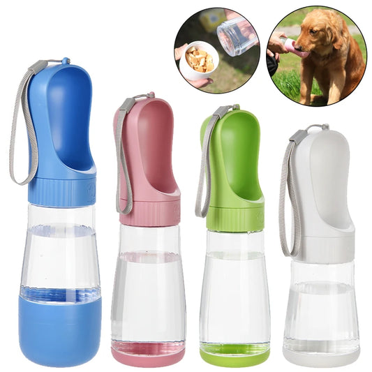 Portable Dog Water Bottle With Food Container Travel 2 in 1 Pet Water Dispenser For Small Large Dogs Cat Labrodor Drinking Bowls