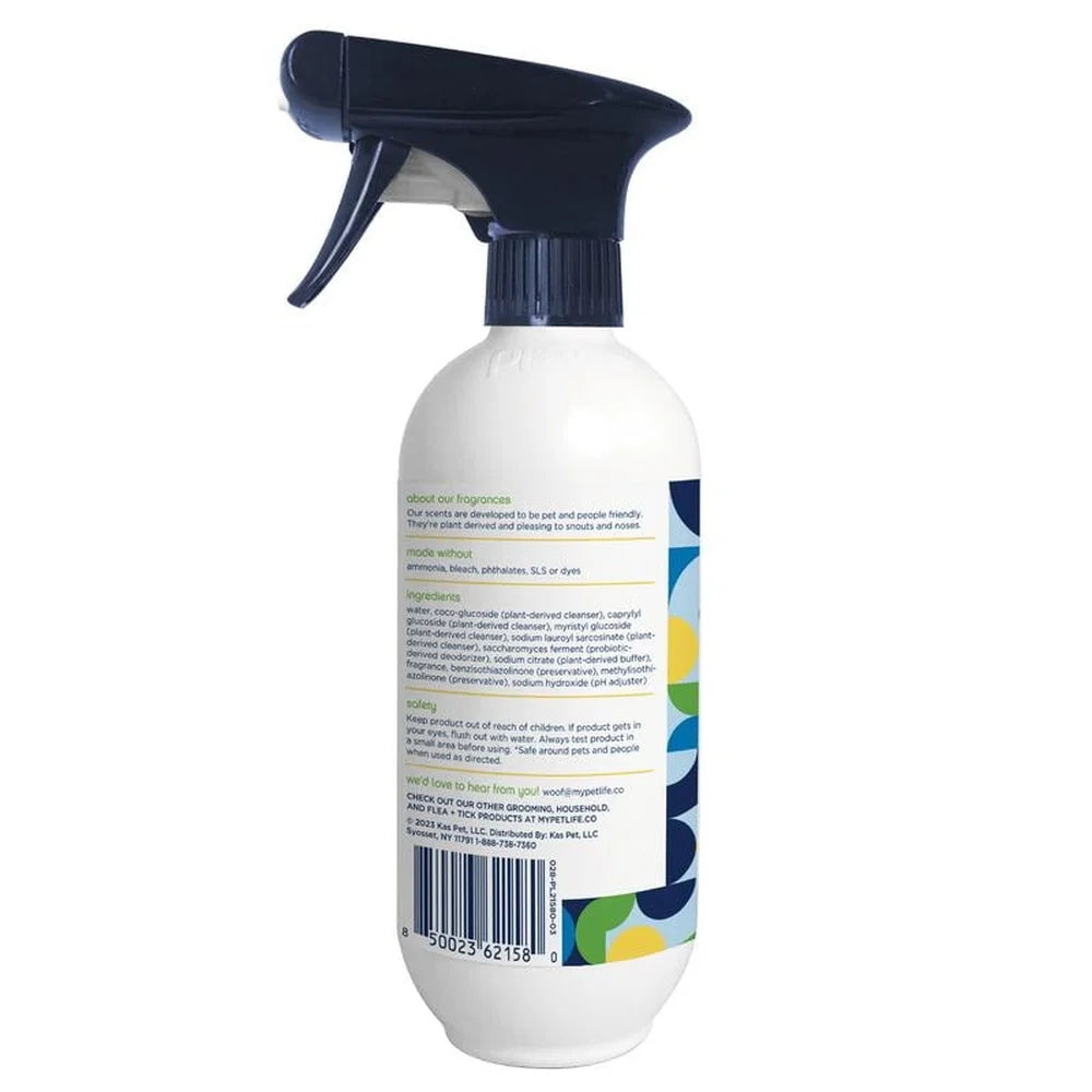 Pet Stain Odor Remover Foaming Cleaner Juniper Leaf 16 fl oz Dual Action Spray Safe Pets Effective Stain Removal Multi-Surface
