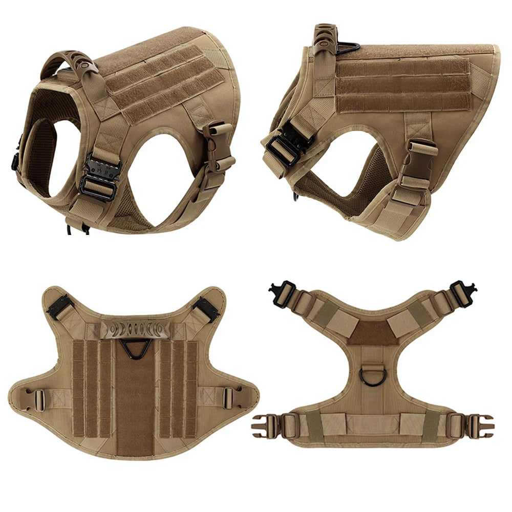 5Pcs Large Dog Harnesses Pet German Shepherd Malinois Training Walking Vests Dog Harness For Medium Large Dogs Accessories