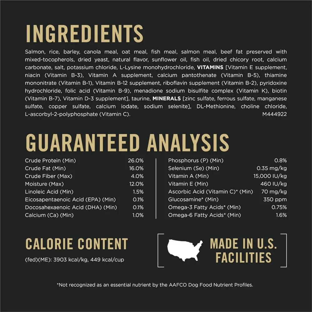 Sensitive Skin and Stomach Dog Food Dry, Adult Salmon & Rice Formula, Digestive Health - 30 lb. Bag