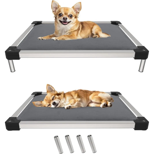 TitanNest Chew-Proof Elevated Dog Bed, Padded Cot for Outdoor/Camping/Indoor Use, Durable & Washable Pet Bed